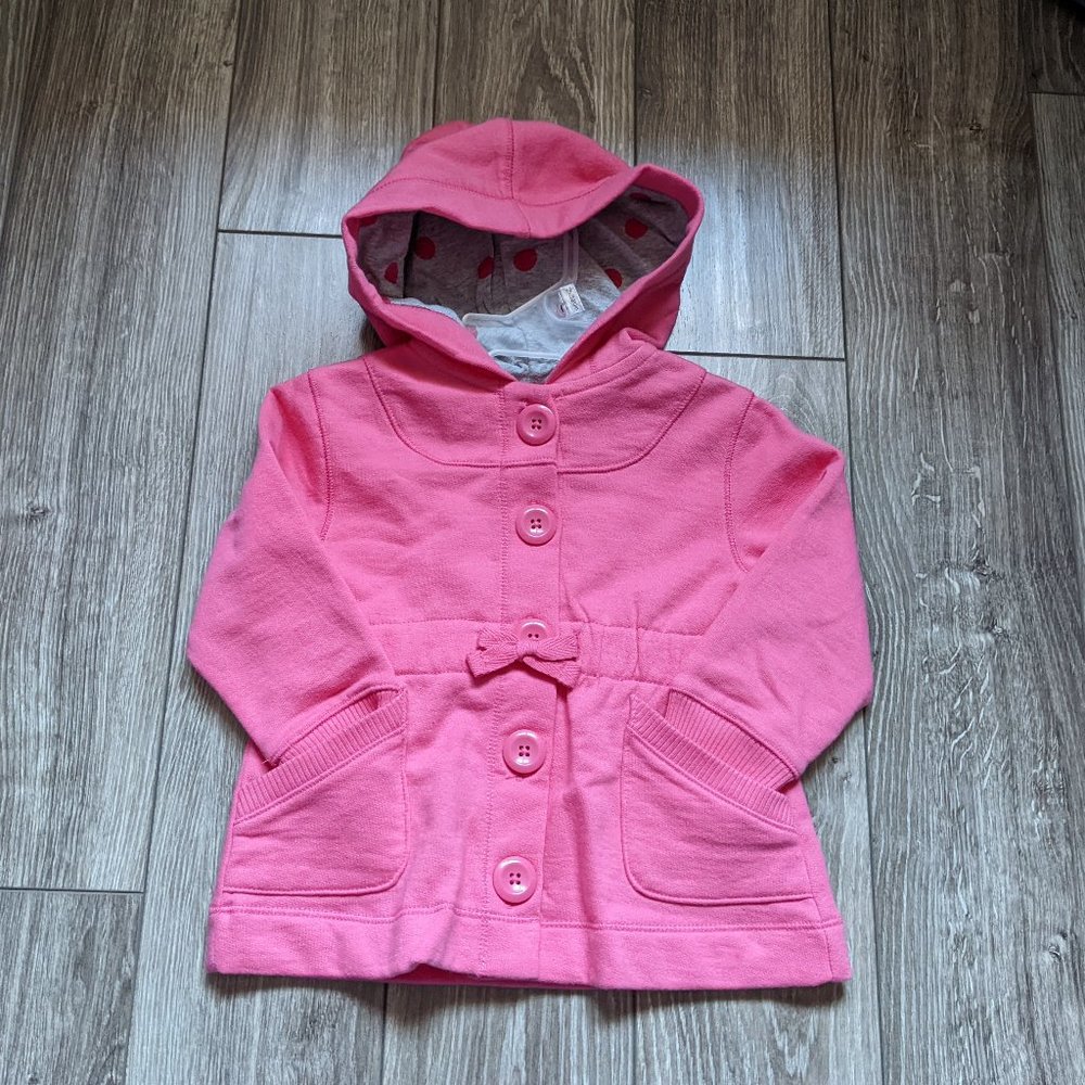 [KIDS 2/$30] NWT Baby Girl (12-18M) - OLD NAVY Cinched Waist Button up Hoodie